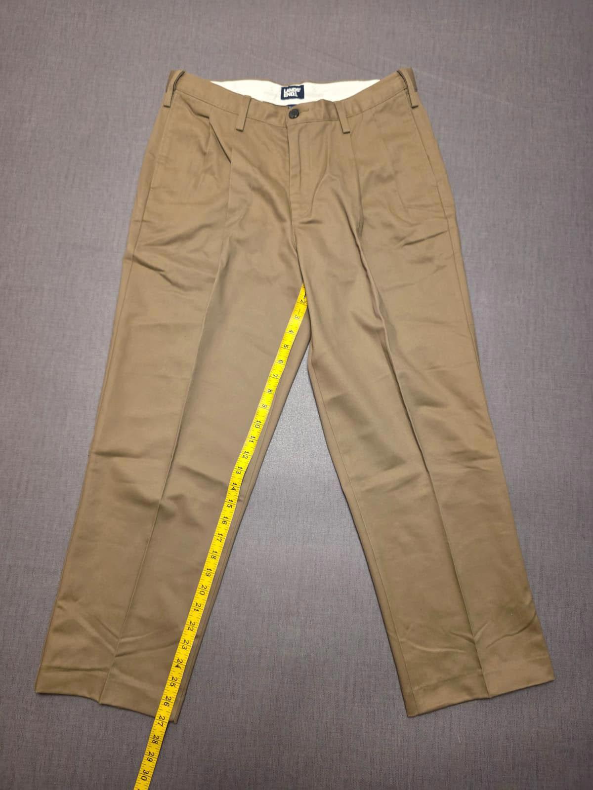 Lands End Mens Smart Casual Trousers/Pants - 34 - W34/L27 - Beige