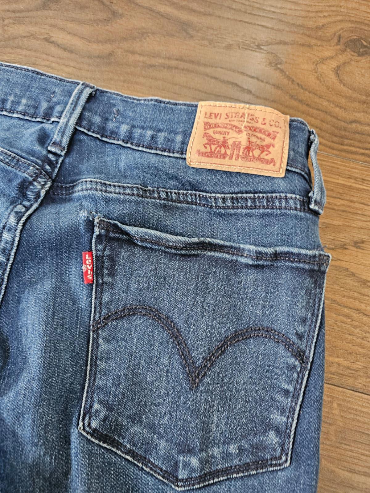 Levi's Womens Blue Jeans 710 Super Skinny Fit W29/30L Denim Trousers Bottoms
