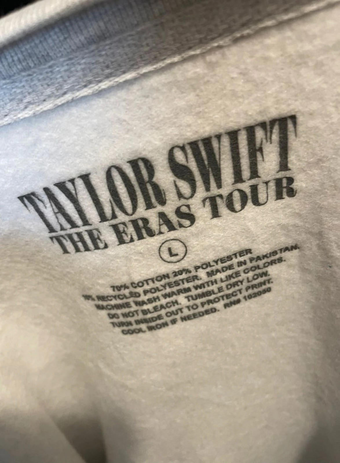 Taylor Swift 2023 The Eras Tour Pullover Grey Jumper/Sweatshirt Swifties-L/Large