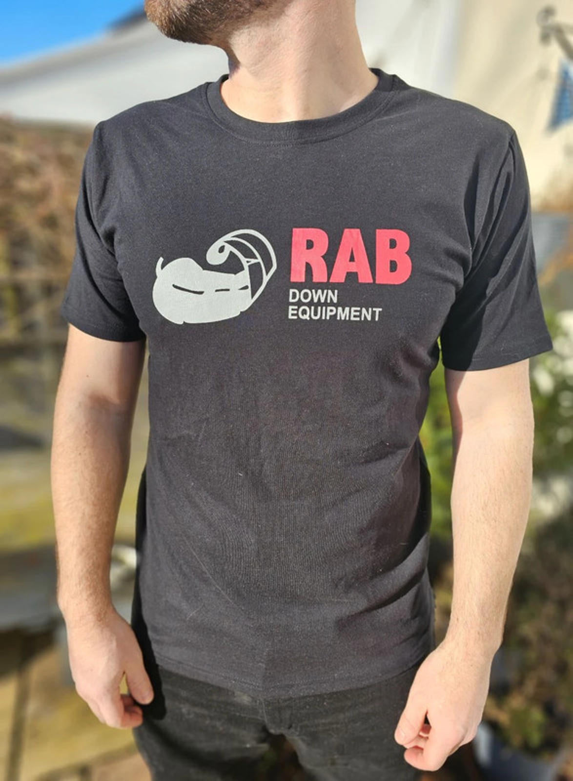 Rab Short Printed Down Equipment Sleeve T-Shirt Black - M/Medium