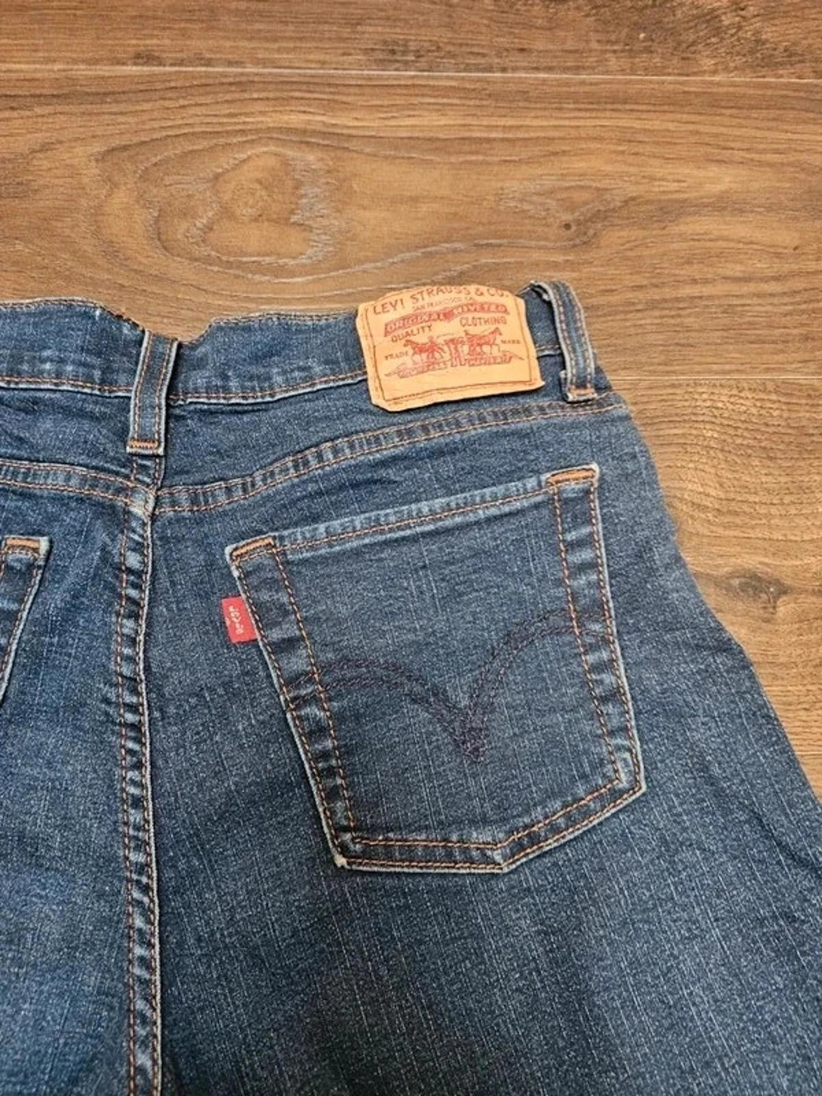 Levi's Womens Blue Jeans 512 Perfectly Slimming Slim Tapered W29/31L 10-12