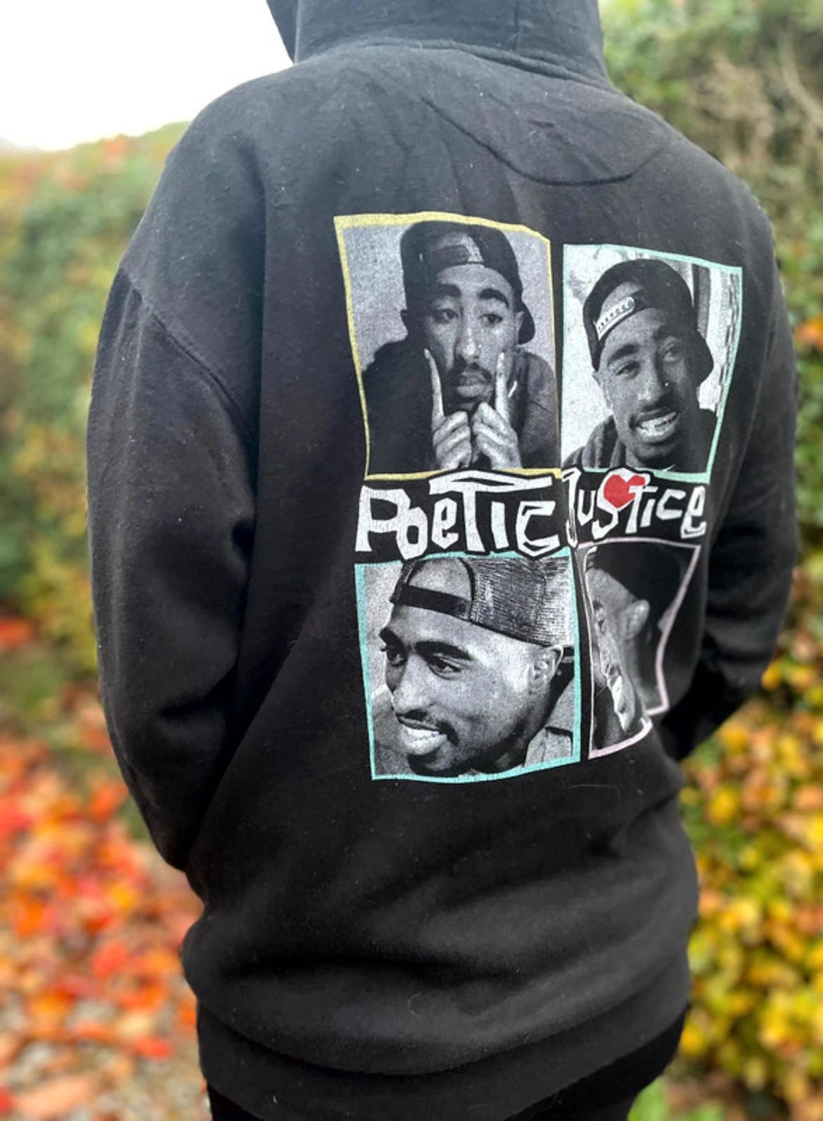 Unisex Poetic Justice Tupac Hip Hop Pullover Hoodie - M/Medium