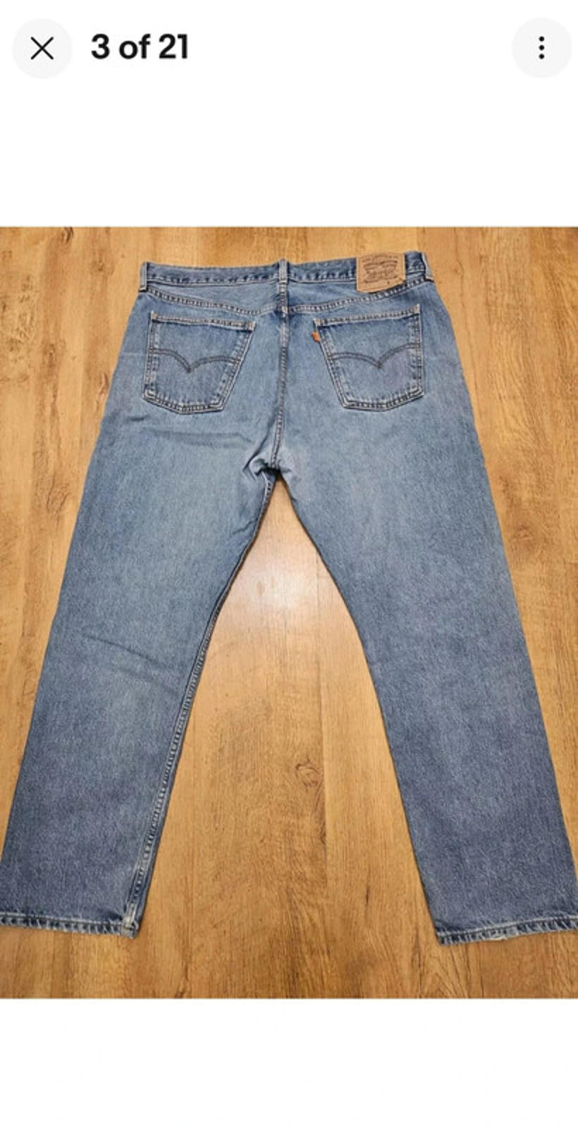 Levi's Vintage Orange Tab Blue Jeans 615 Straight Fit - W39/30L