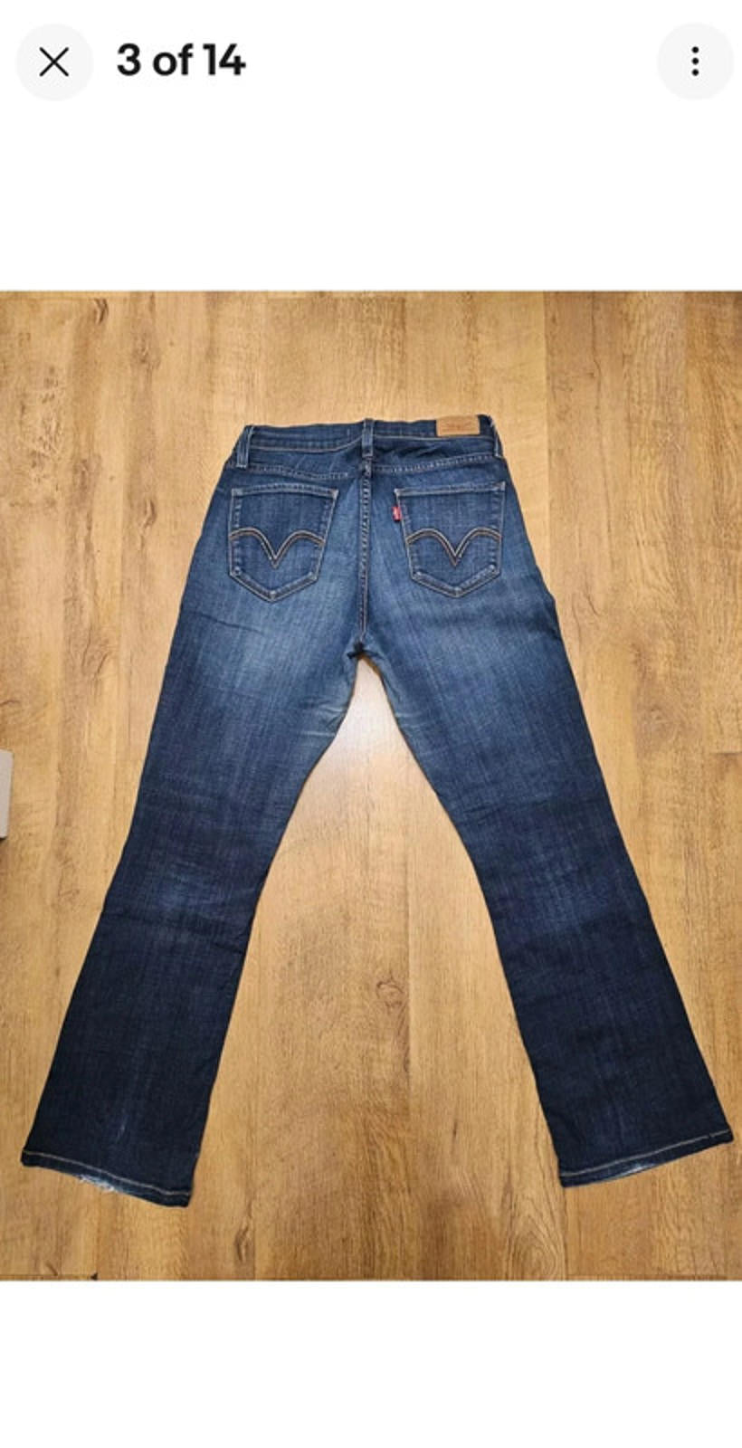 Levi's Womens Blue Jeans 529 Curvy Boot Cut Fit - W27/30L