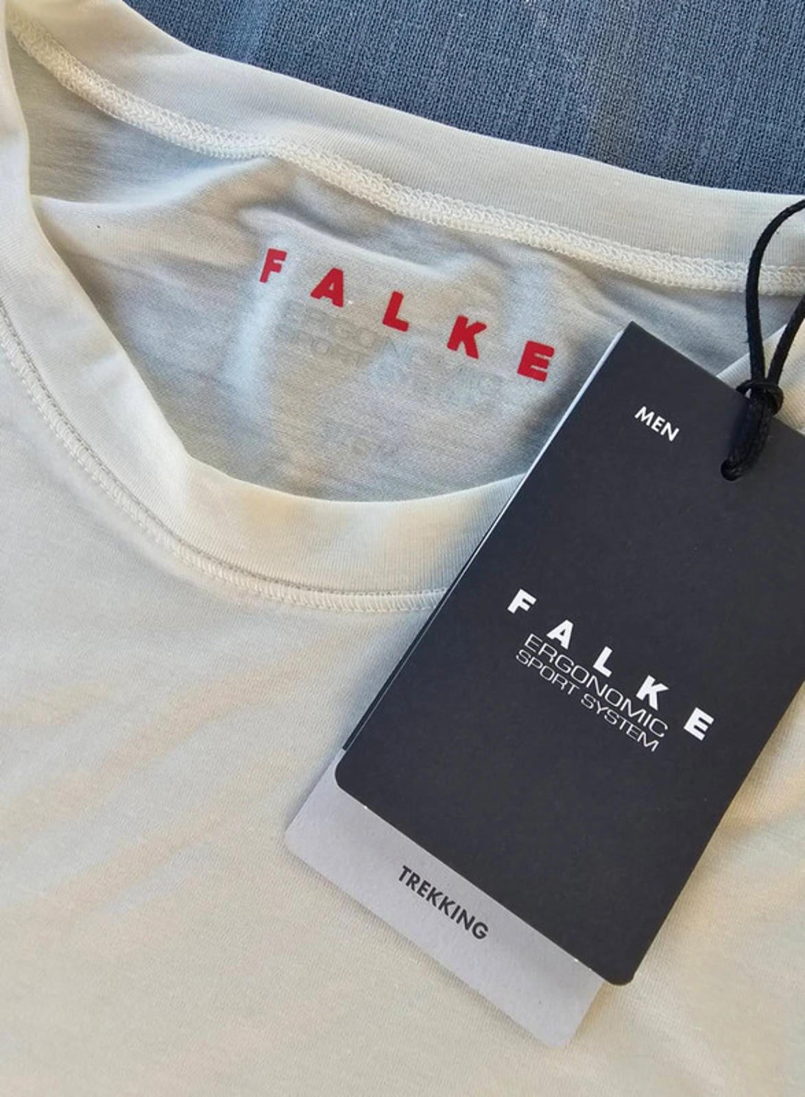 Mens Falke Merino Wool Short Sleeve Trekking T-Shirt - M/Medium