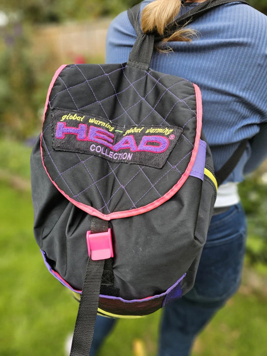 Vintage HEAD Global Warming Collection Backpack/Rucksack 80's/90's - Tennis