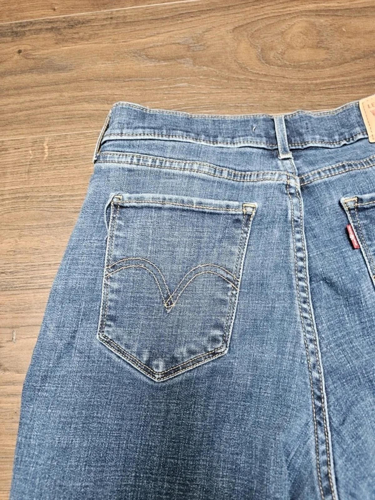 Levi's Womens Blue Jeans Classic Straight 6S W28/28L Denim Trousers Bottoms