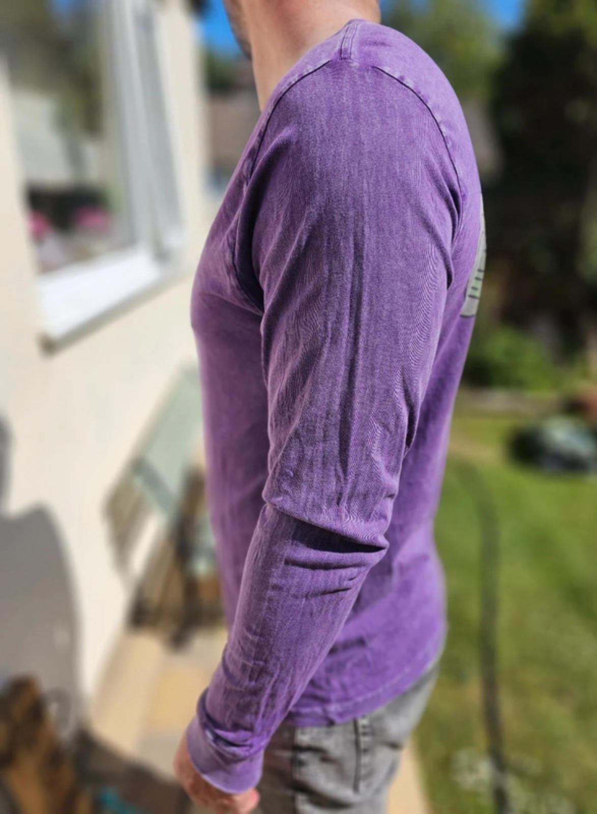 Ripndip Purple Money Talks Unisex Long Sleeve Print T-Shirt - M/Medium**