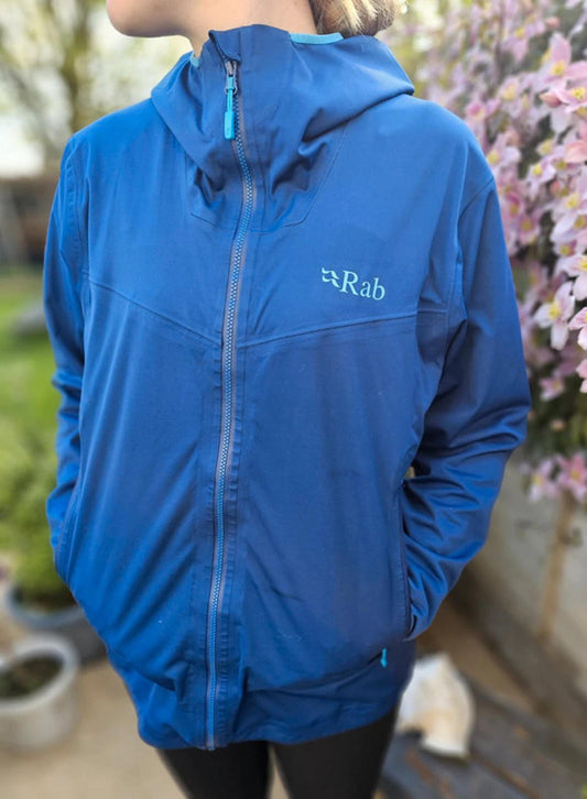 Rab Womens Kinetic Soft Shell Style Jacket - UK 14 Climb Hike Walk Outdoor**