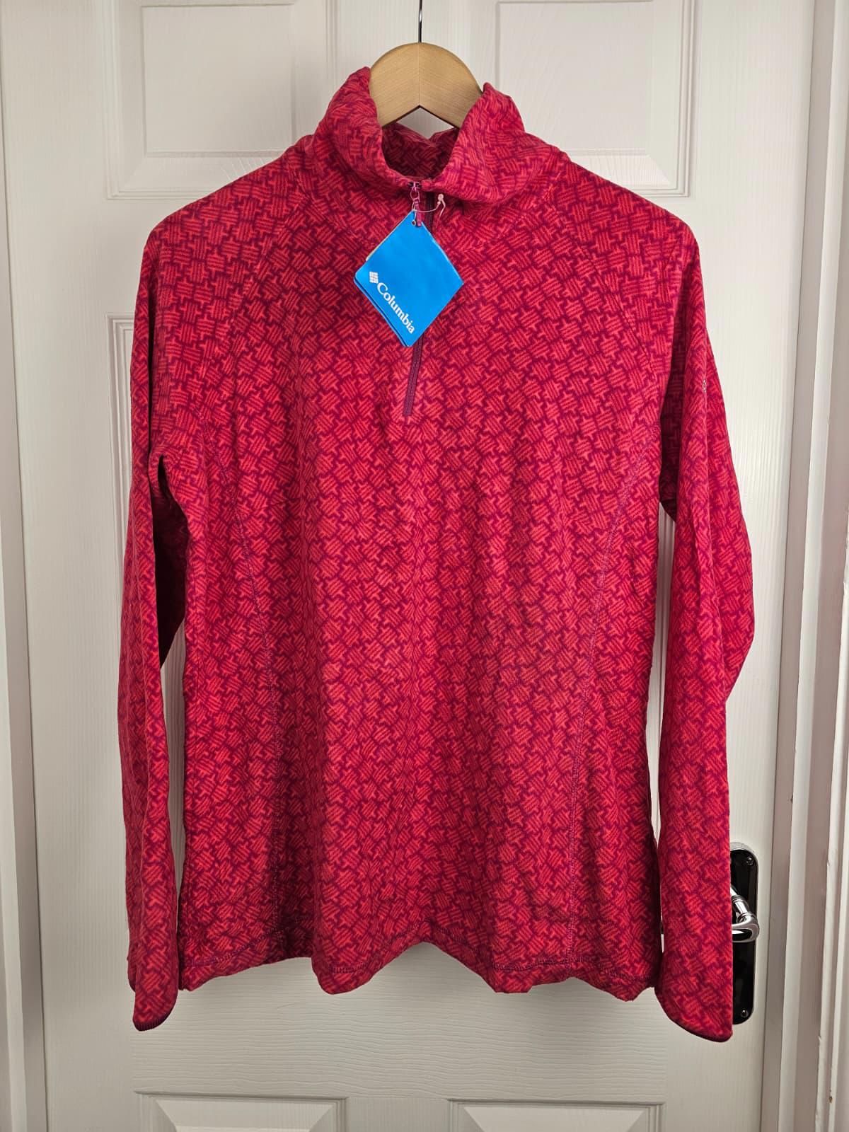 Columbia Womens Lightweight 1/4 Zip Pullover Fleece Jumper - L/Large (16)