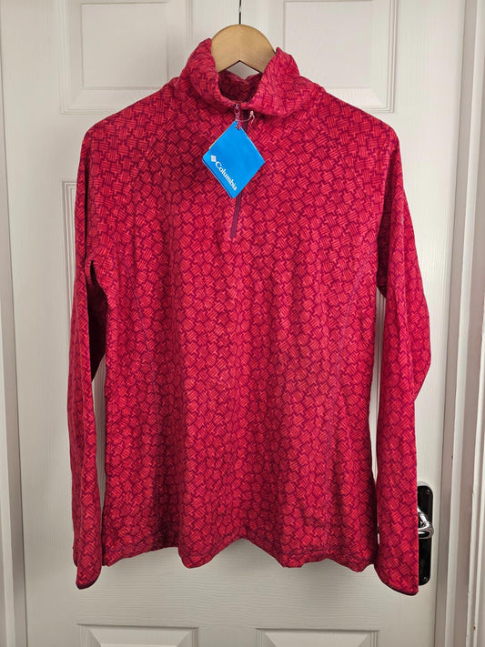 Columbia Womens Lightweight 1/4 Zip Pullover Fleece Jumper - L/Large (16)