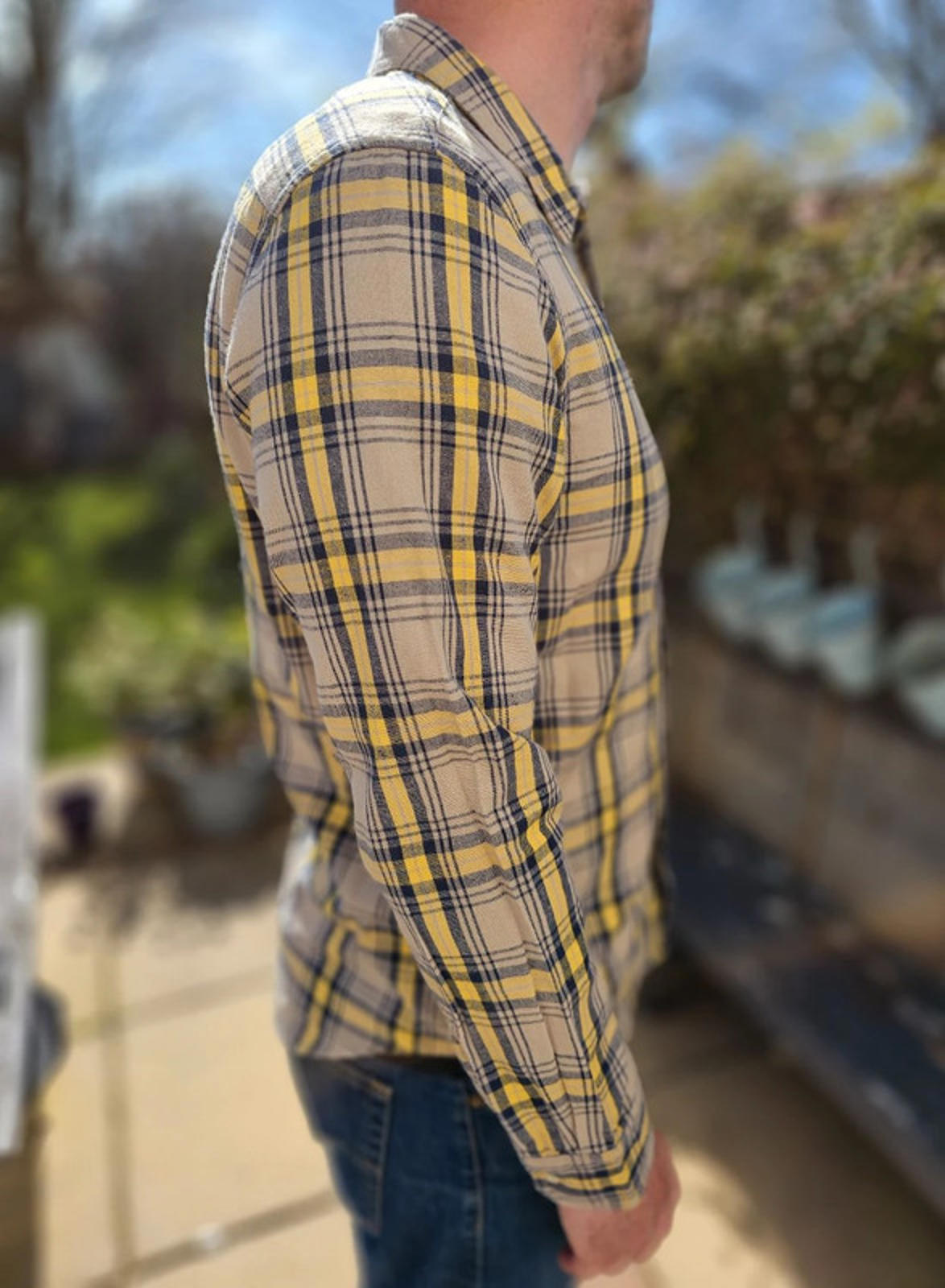 Levi's Men's Long Sleeve Standard Fit Check Shirt - L/Large
