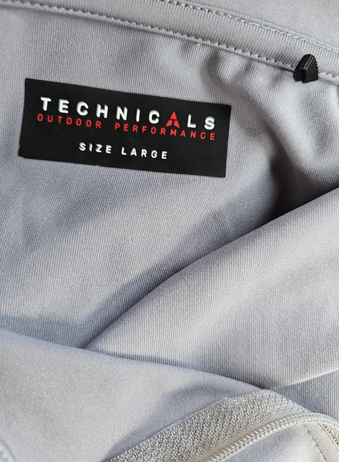 Technicals Long Sleeve Quarter Zip Top Grey - L/Large