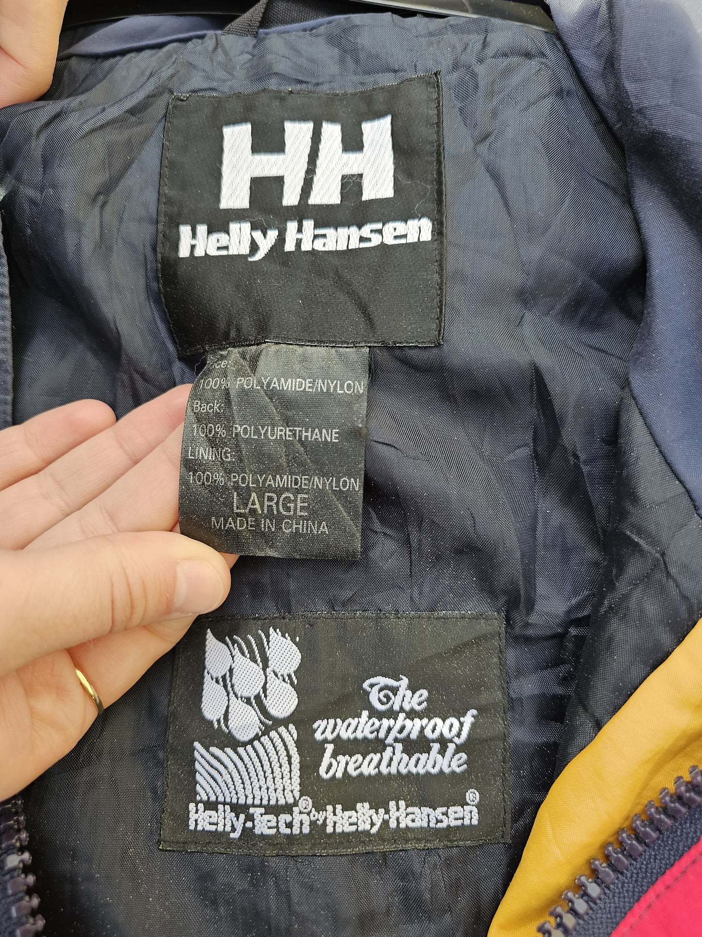Awesome Vintage Helly Hansen Sailing/Outdoor Windbreaker Jacket - L/Large