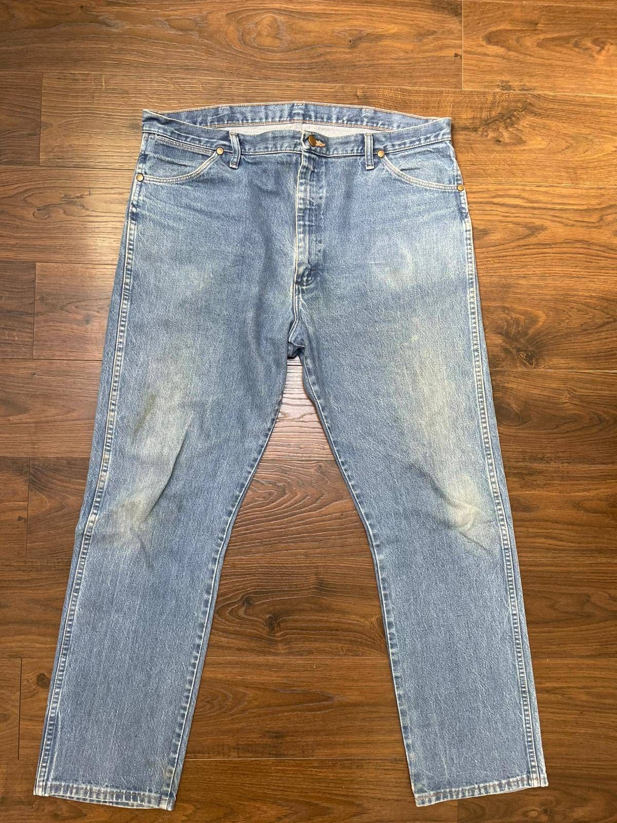 Wrangler Men's Straight Leg Blue Denim Jeans - W40/L31