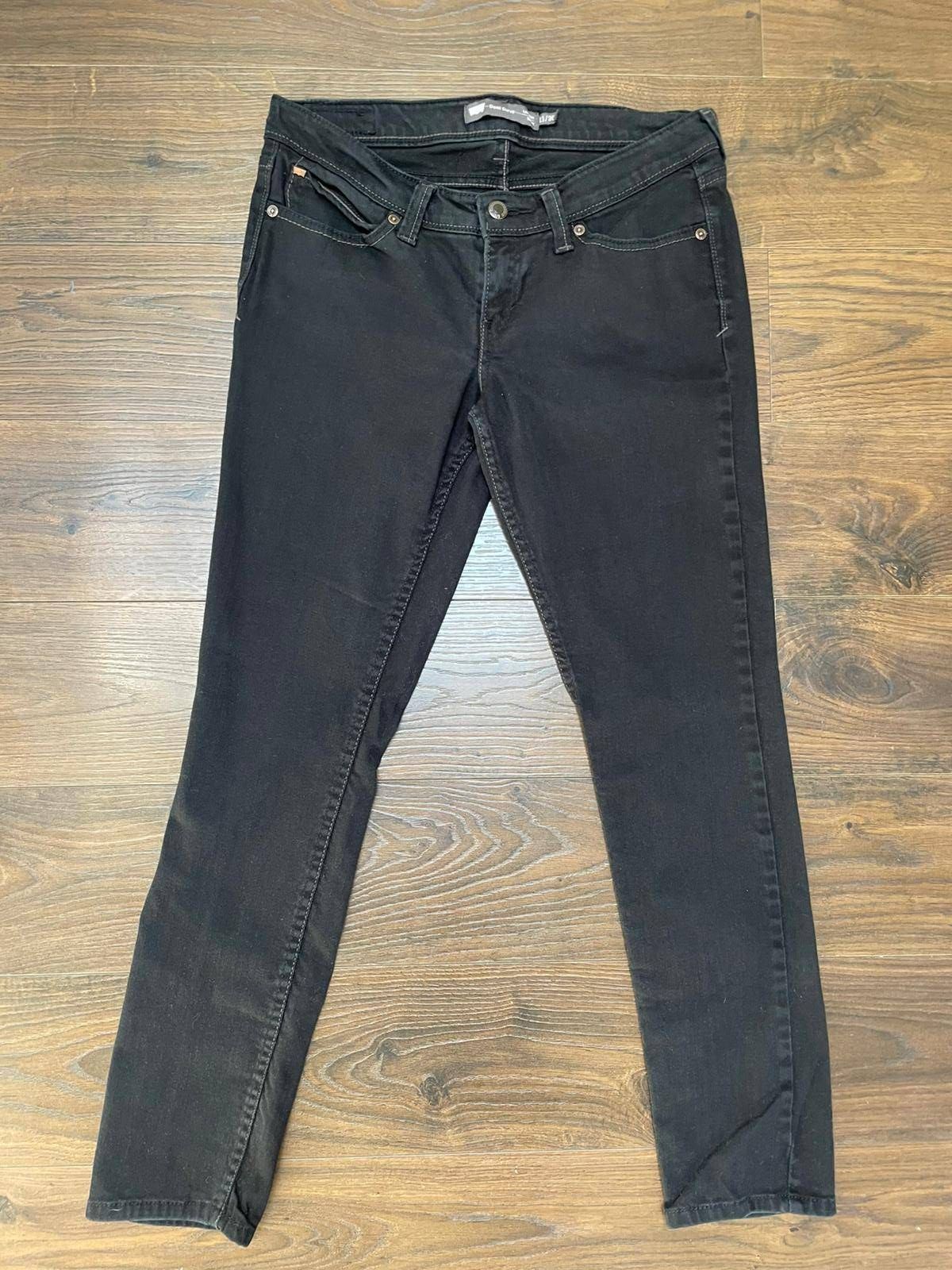 Levi's Women's Demi Curve Low Rise Skinny Black Denim Jeans - 11M - W30/L28