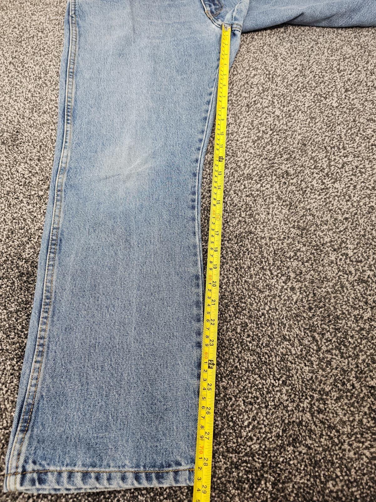 Wrangler Men's Straight Fit Light Blue Wash Denim Jeans/Pants - W38/L29