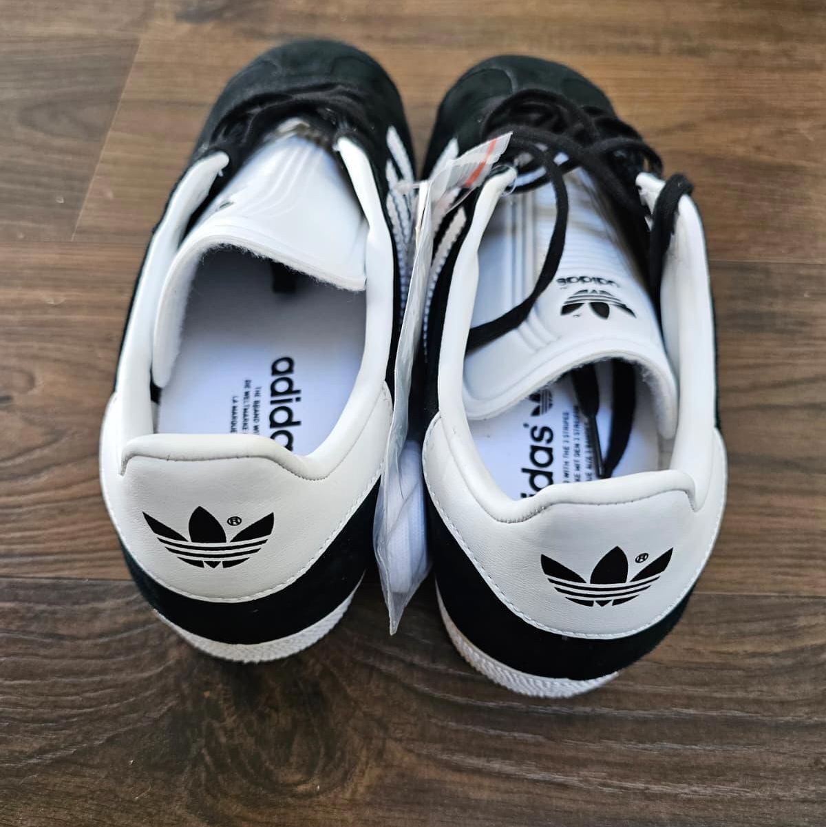 Adidas Original OG Gazelle Mens Trainers/Sneakers - UK 8.5 - BNWT - Black/White