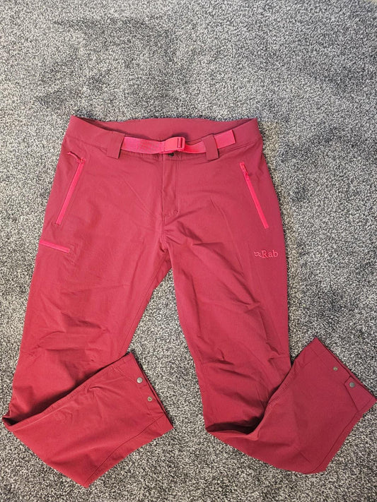 Rab Womens Technical Activewear Hiking/Walking Trousers/Pants - UK 14