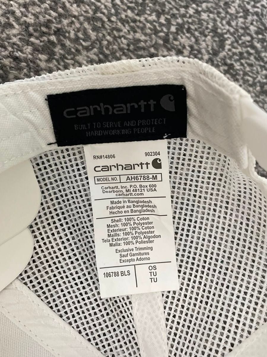 Carhaart Force Casual Fast Drying Truckers/Trucker Style Hat/Cap - White/Blue