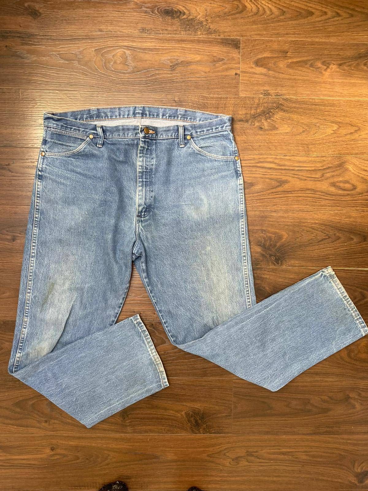 Wrangler Men's Straight Leg Blue Denim Jeans - W40/L31