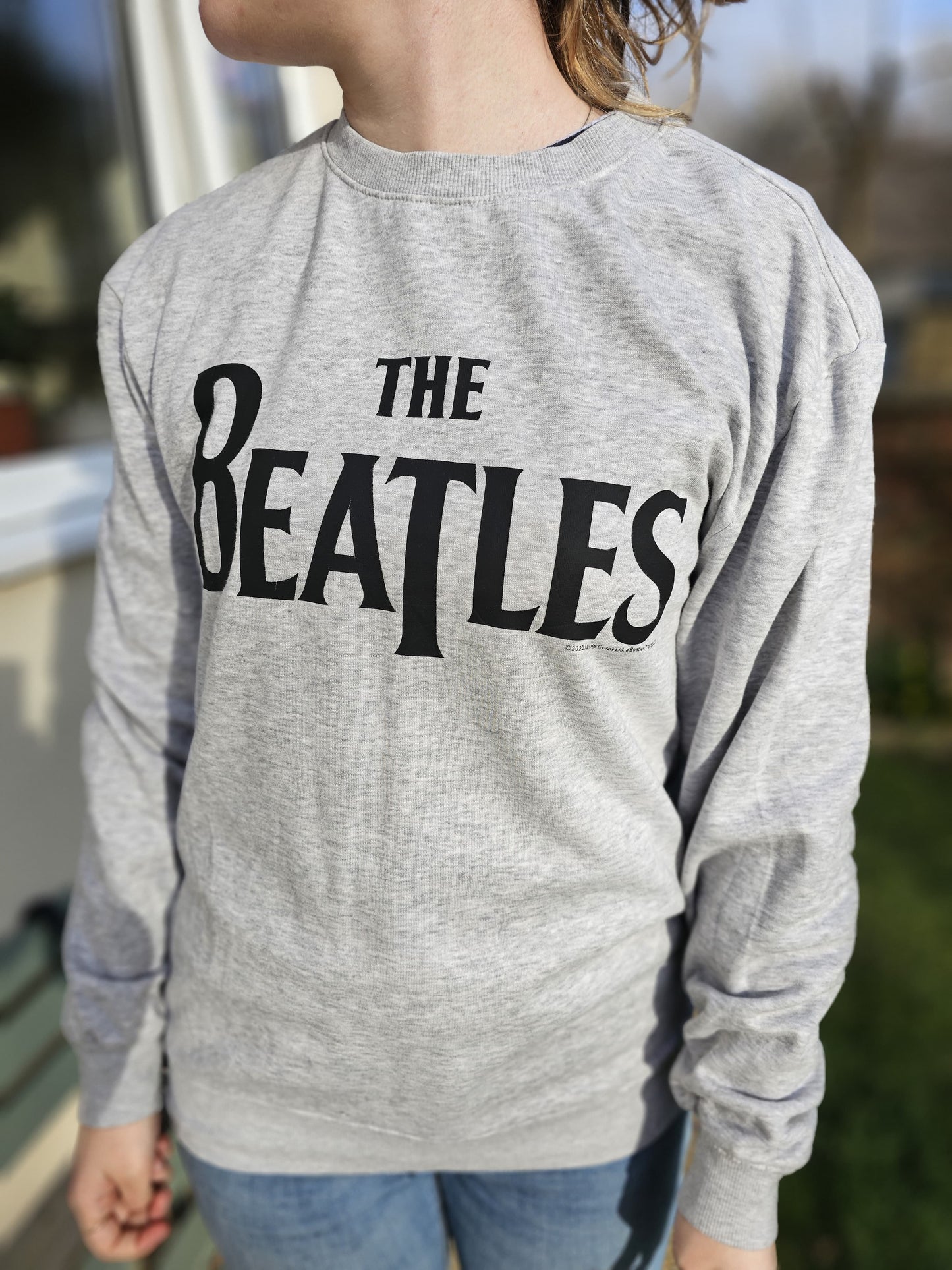The Beatles Pullover Grey Jumper Sweatshirt -  S/Small