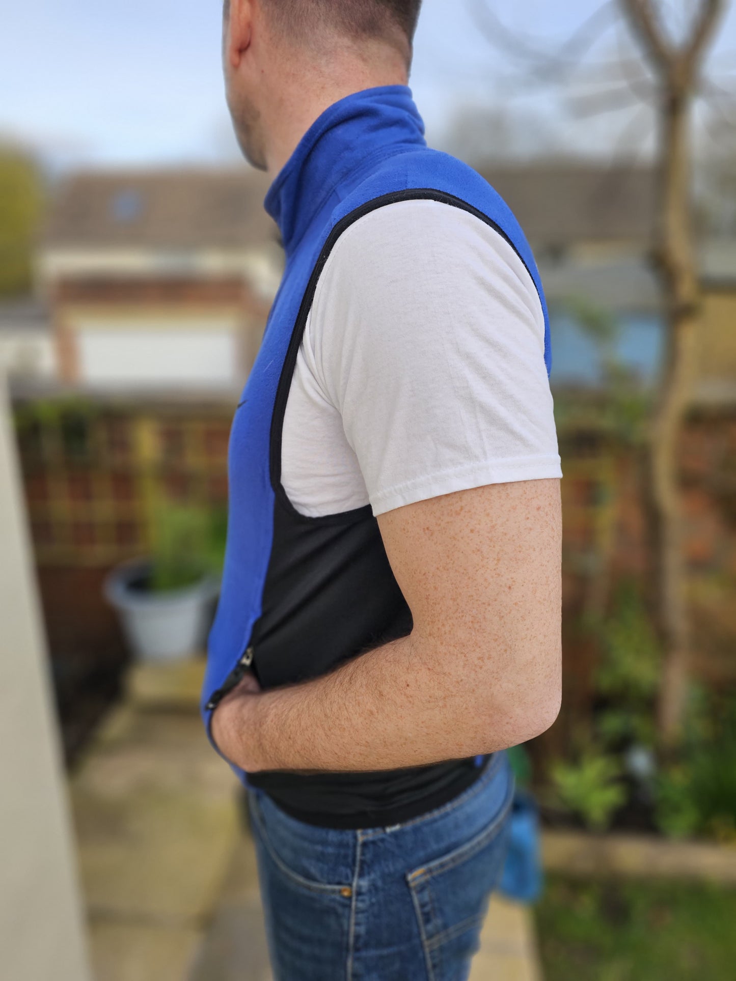 Nike Thermafit Vintage Blue Body warmer Gillet Unisex Sleeveless Jacket - M/Medium