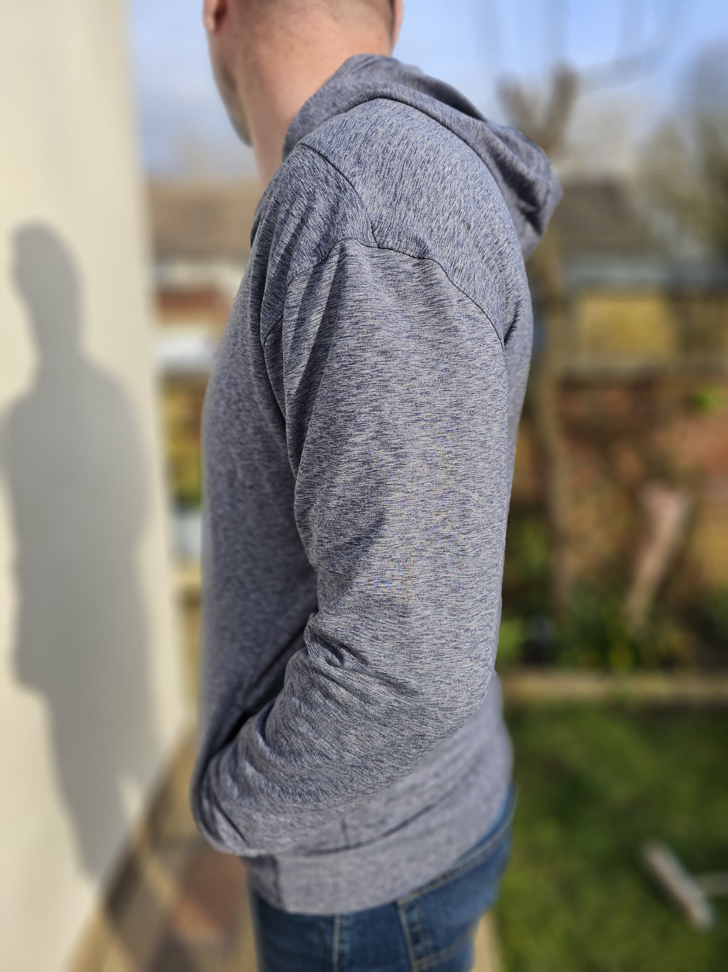Nike Grey Dri-Fit Fully Zip Jacket Hoodie - M/Medium