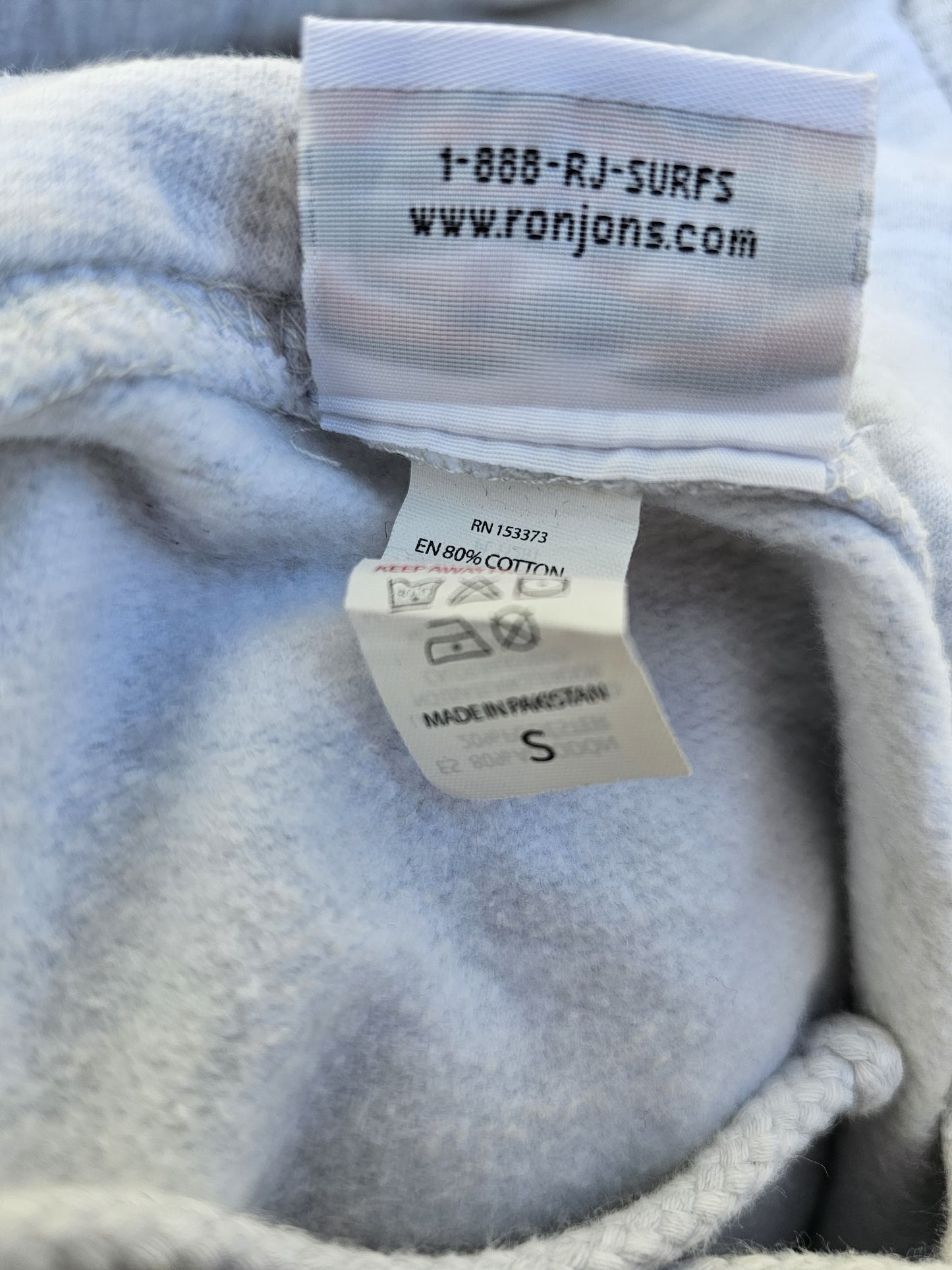 Ron Jon Surf Shop Pullover Hoodie Grey - S/Small